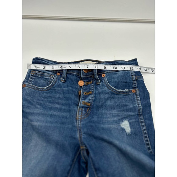 Madewell 10” High Rise Skinny Button Fly Jeans | Size 25 - Picture 14 of 16